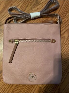 Joy Susan Dusty Rose Crossbody Bag with Gold Hardware